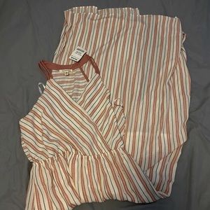 Monteau Striped Maxi Dress